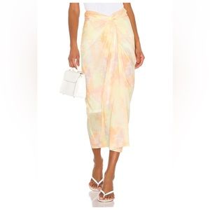 L’ACADEMIE THE AVRIL TIE DYE MIDI SKIRT